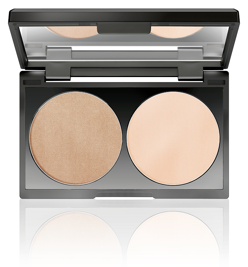 Dual Shade Compact Powder Makeup PNG with transparent background