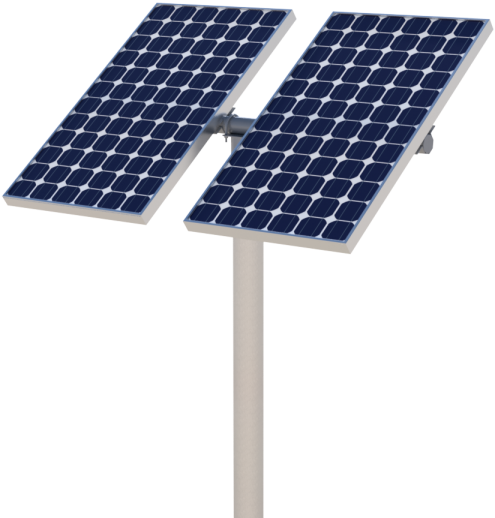 Solar Panel,solar Power,solar Light - Solar Panel On A Pole, HD Png Download PNG image with a transparent background, free high-resolution download