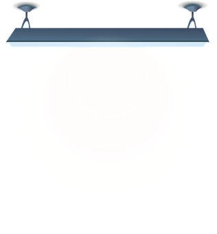Dual Spotlightson Dark Background PNG with transparent background
