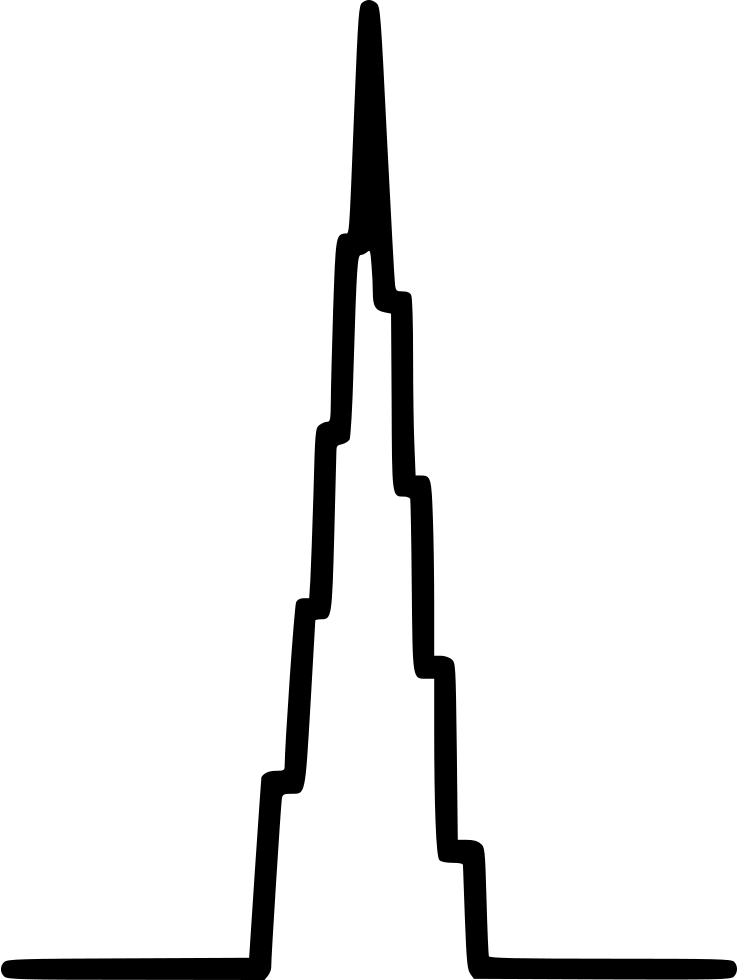 Dubai Tower - Burj Khalifa Clip Art Black And White, HD Png Download PNG with transparent background