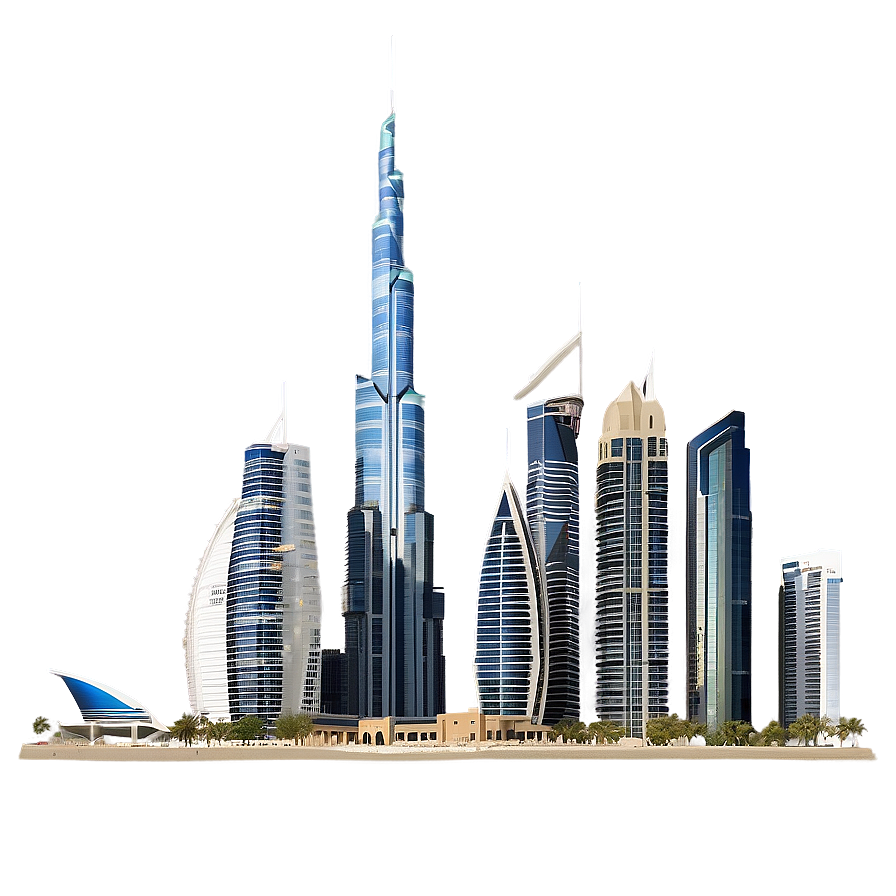 Dubai Business Bay Skyline Png 52