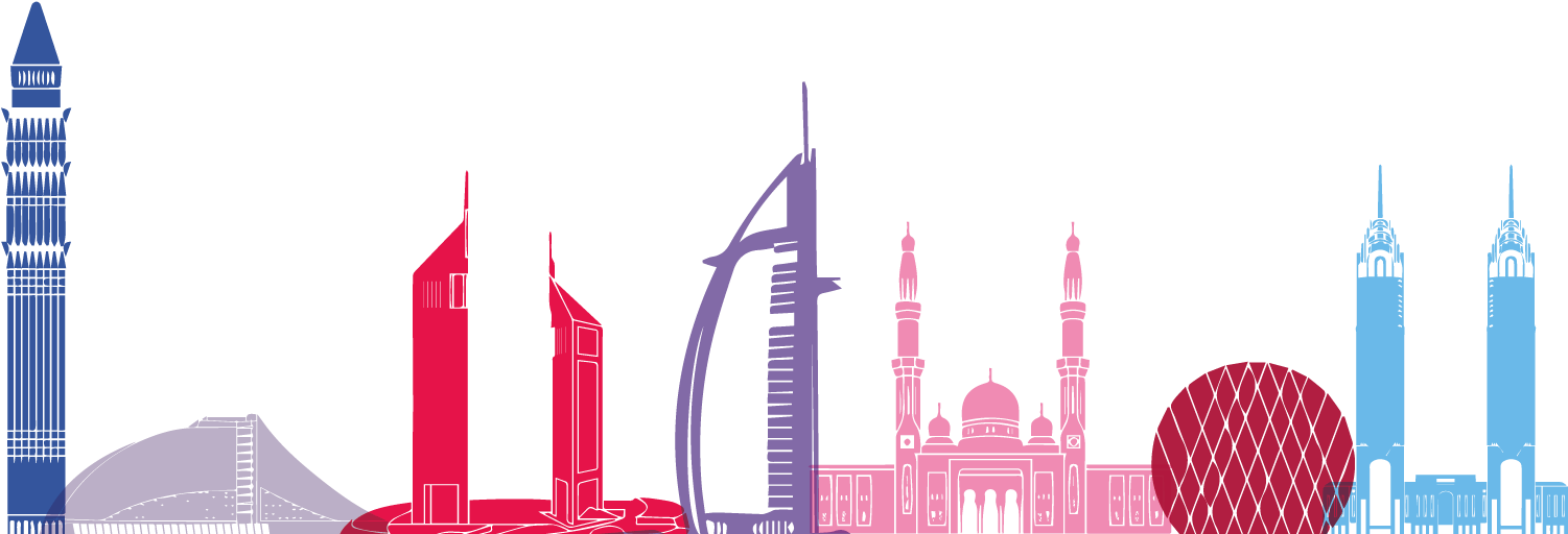 Dubai Skyline Silhouette