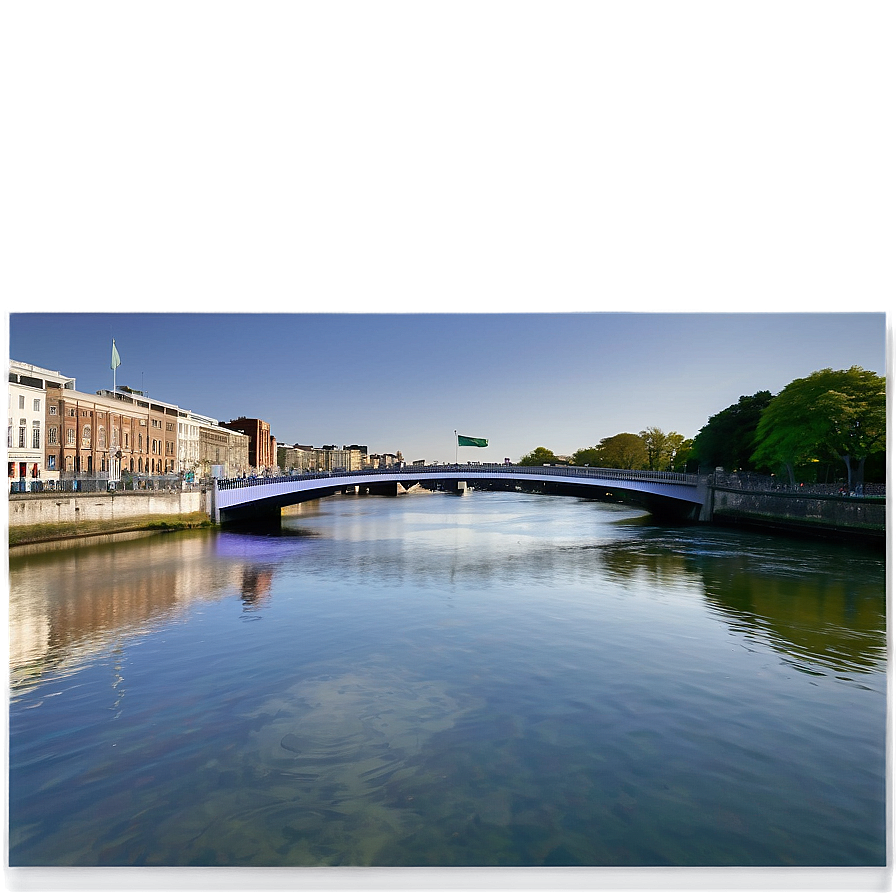 Dublin Liffey River Bridge Png 06232024