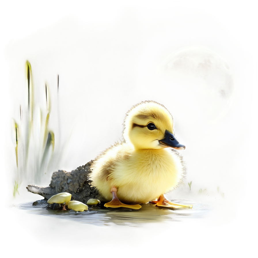 Duckling At Night Png Sel59