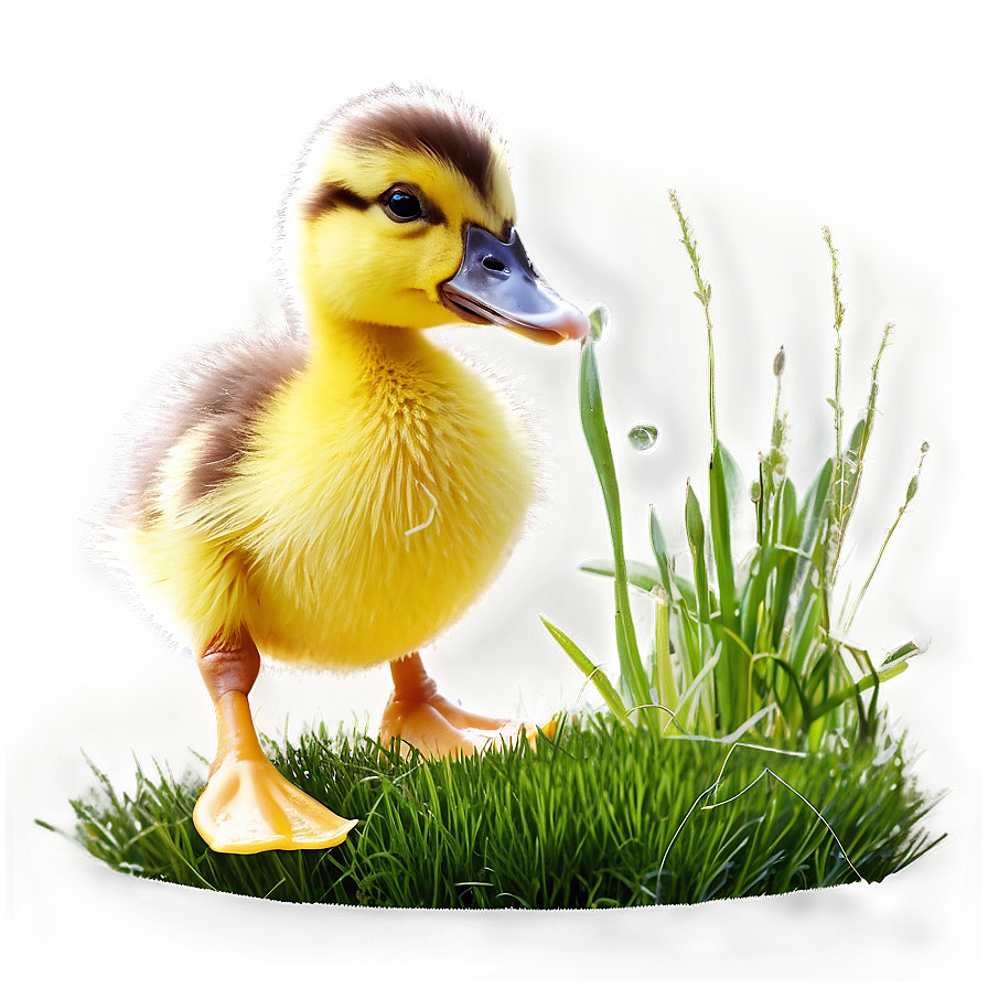 Duckling In Grass PNG sve PNG image with a transparent background, free high-resolution download