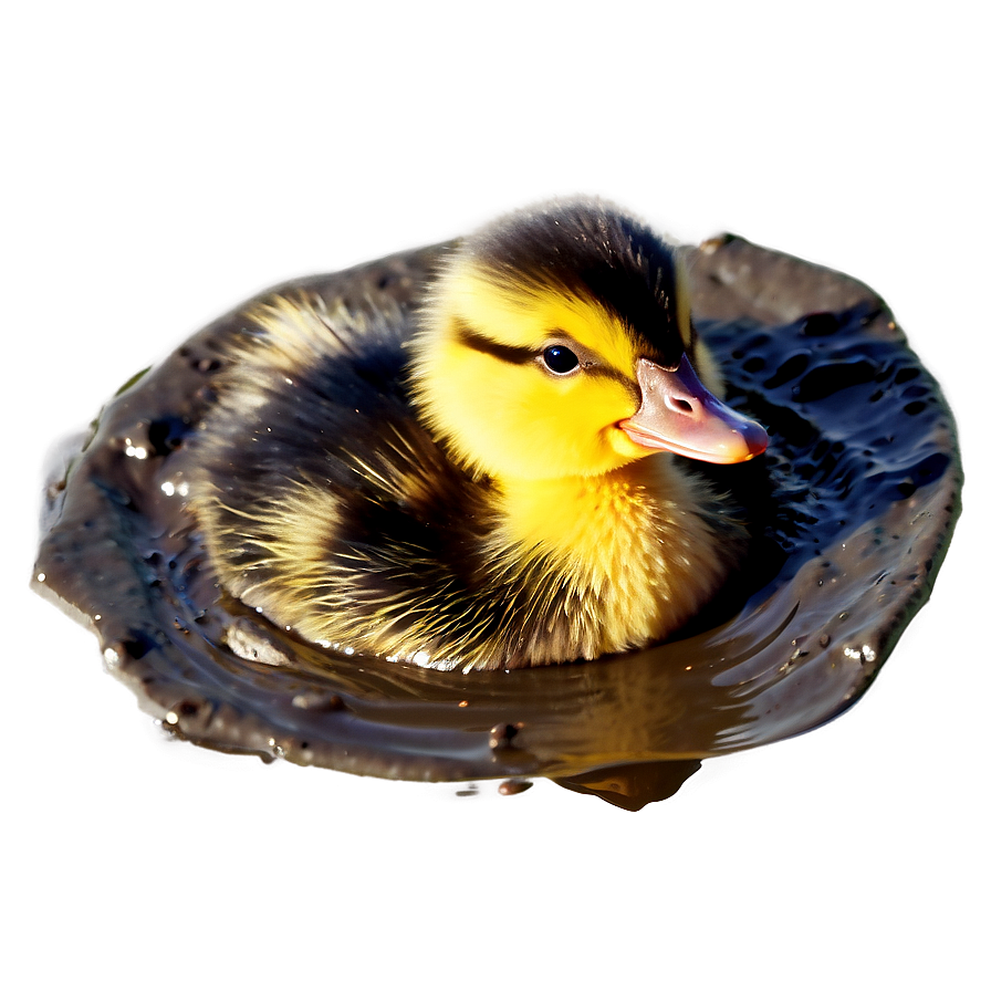 Duckling In Mud Png 06202024