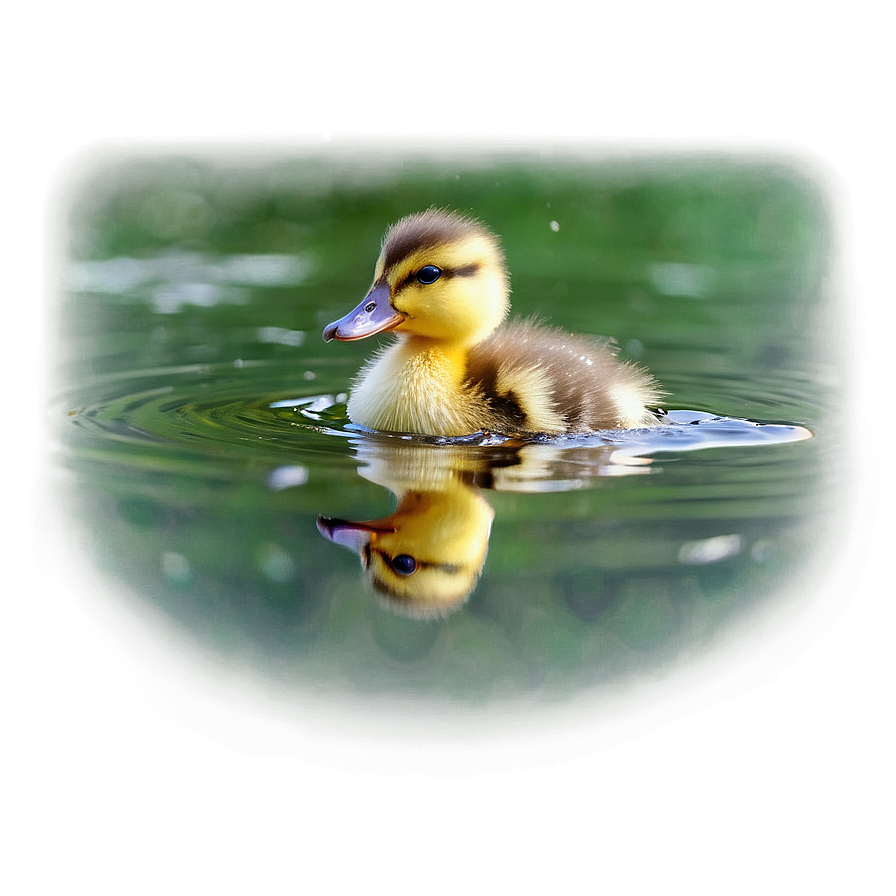 Duckling In Water Png Shx47