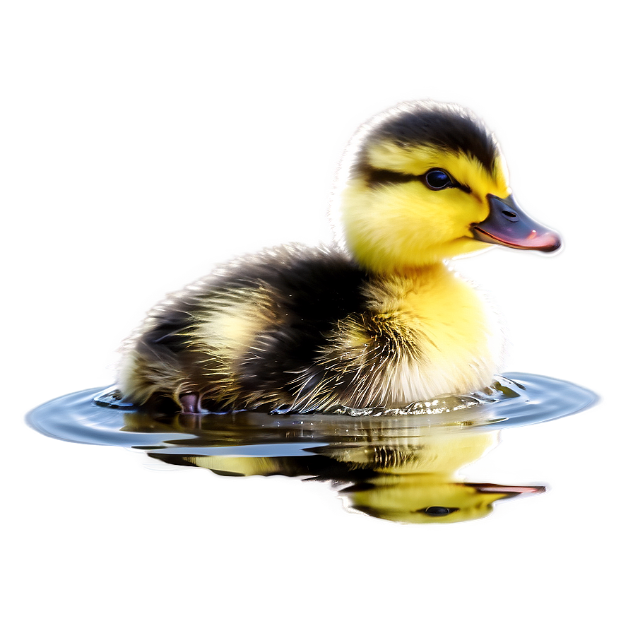 Duckling On Water PNG 06202024 PNG image with a transparent background, free high-resolution download