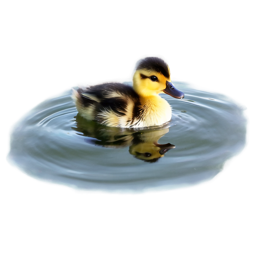 Duckling On Water PNG kcw53 PNG image with a transparent background, free high-resolution download