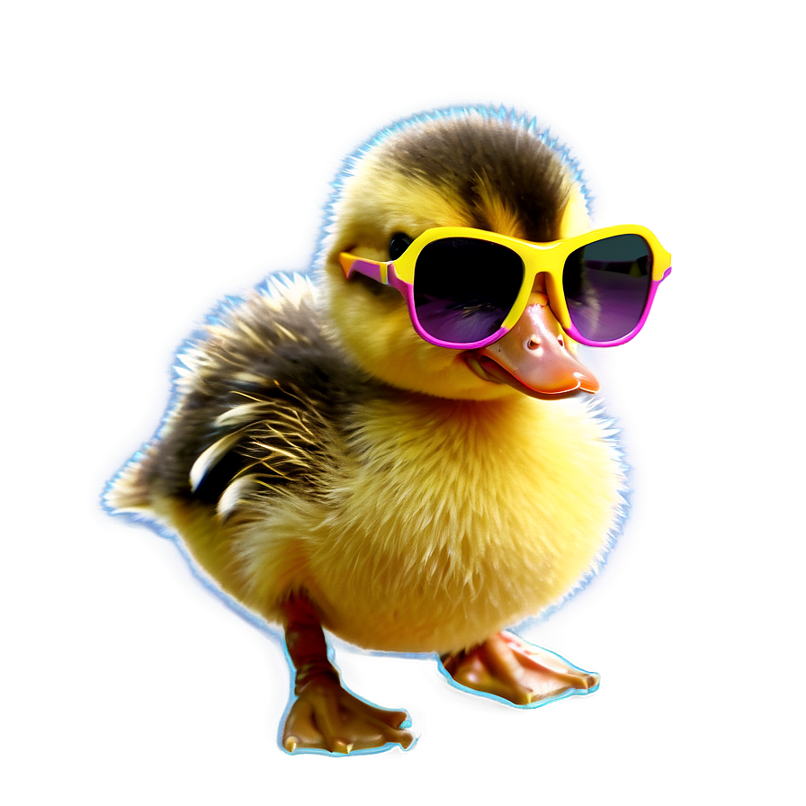 Duckling With Sunglasses Png 06202024