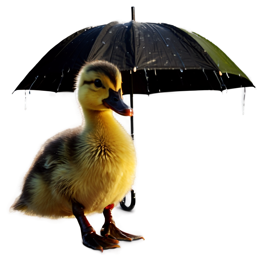 Duckling With Umbrella Png 06202024