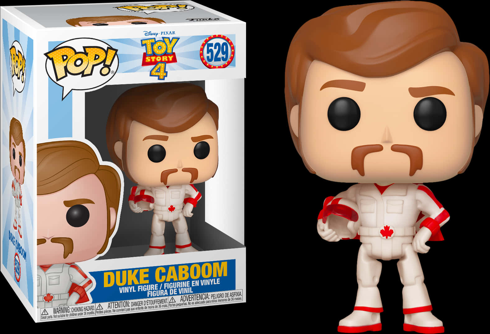 Duke Caboom Toy Story4 Funko Pop PNG with transparent background