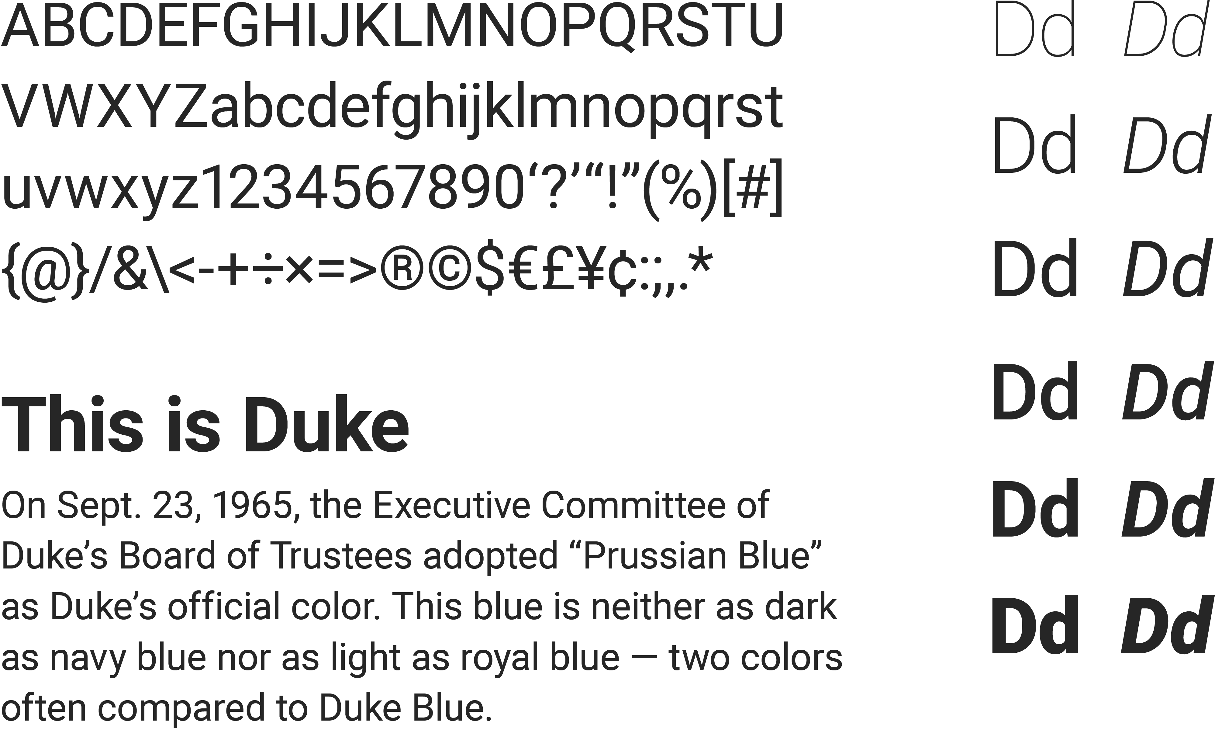 Duke University Prussian Blue Color Sample