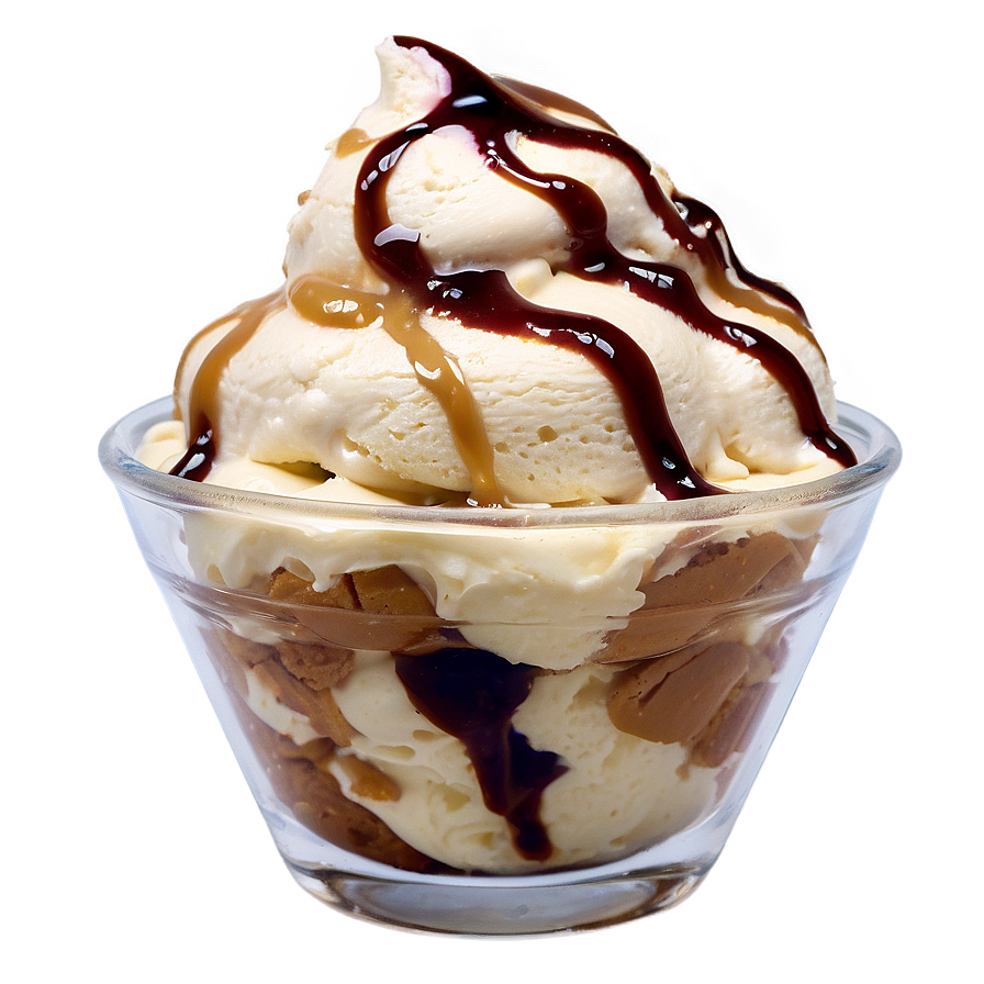 Dulce De Leche Ice Cream Sundae Png Tkp