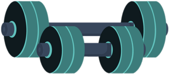 Dumbbell - Gym Equipment Clipart Cartoon, HD Png Download PNG with transparent background