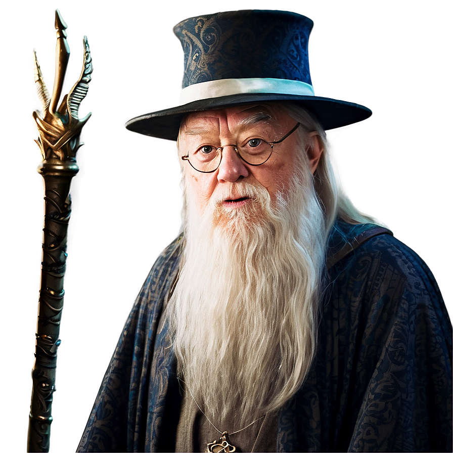 Dumbledore Portrait PNG pou PNG with transparent background