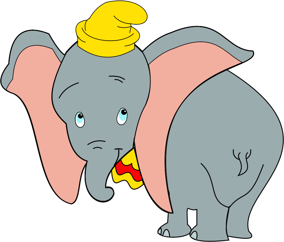 Elephant Big Ears Clipart - Jumbo The Flying Elephant, HD Png Download PNG with transparent background