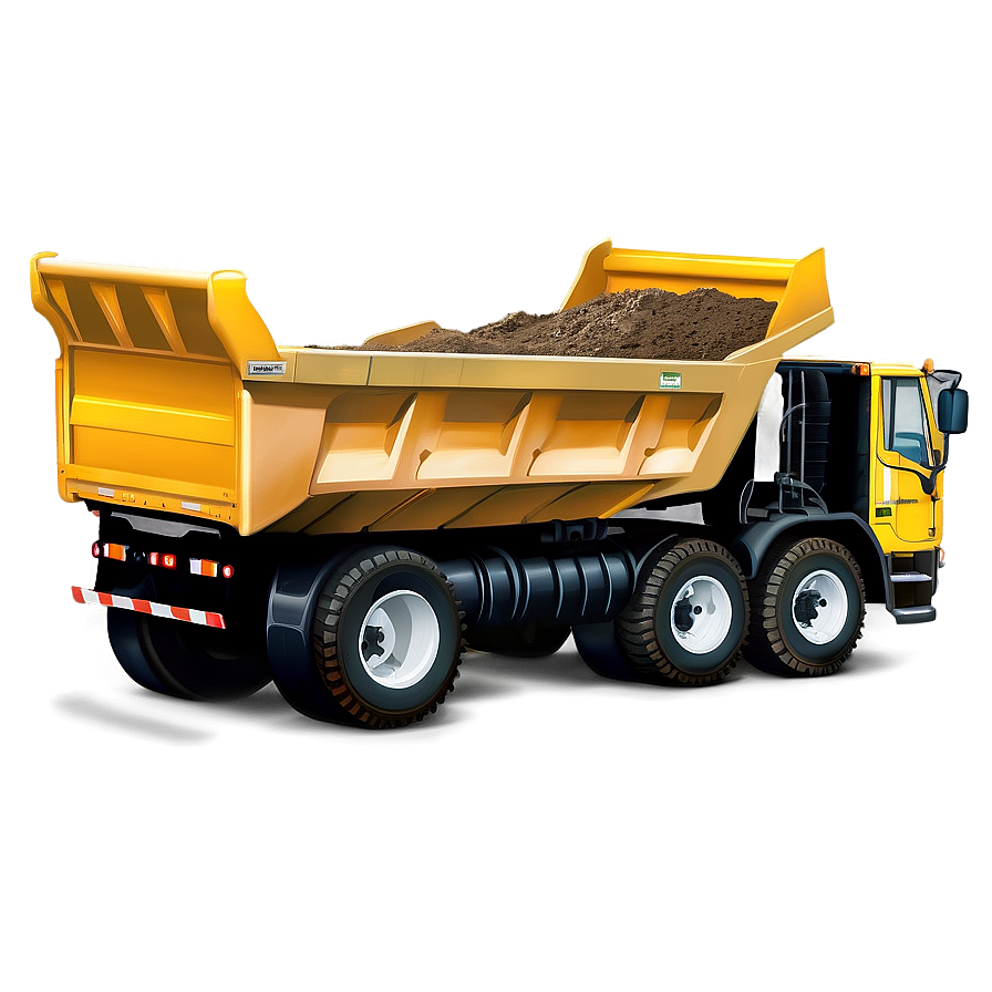 Dump Truck Loading Dirt Png 05042024