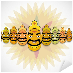 Dussehra Ravana Effigies Illustration