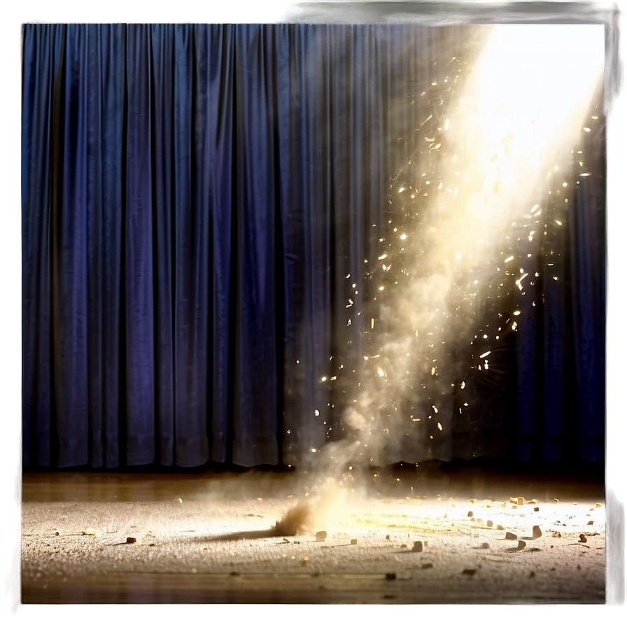 Dust Particles In Spotlight On Stage Png 06122024