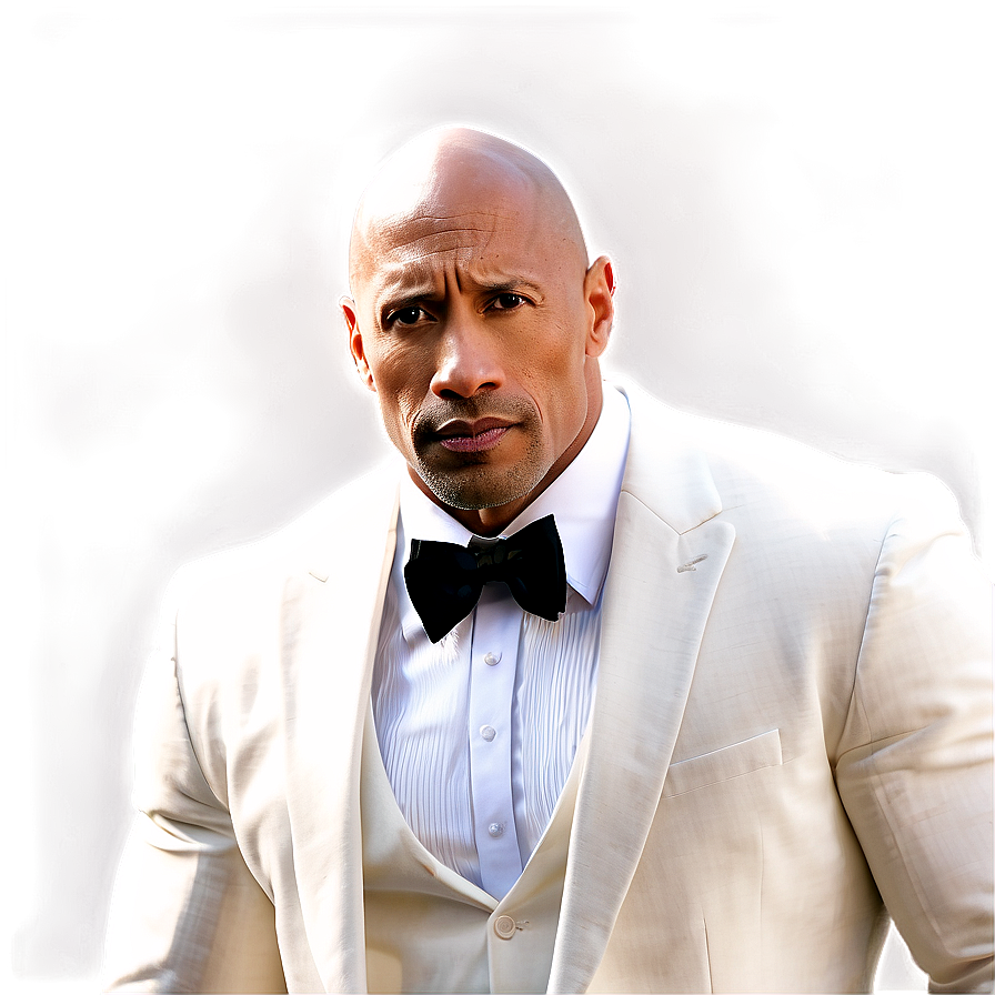 Dwayne The Rock Johnson In Tuxedo Png 38