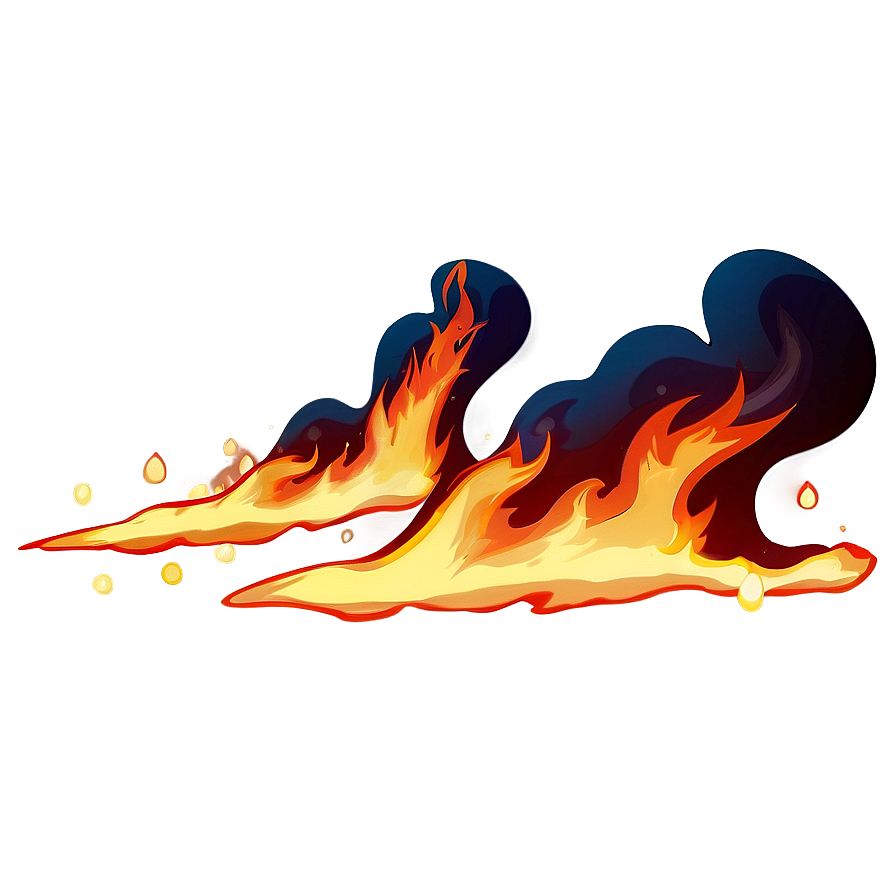 Dynamic Anime Fire Png 34