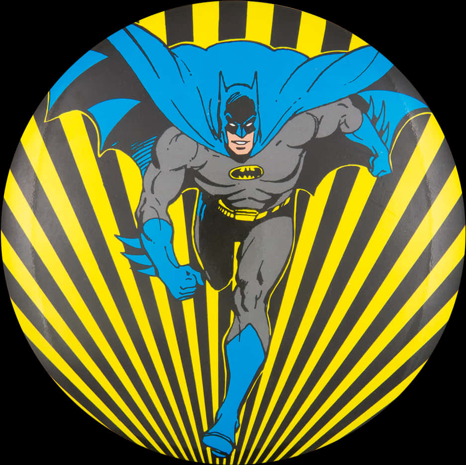 Dynamic Batman Illustration PNG image with a transparent background, free high-resolution download