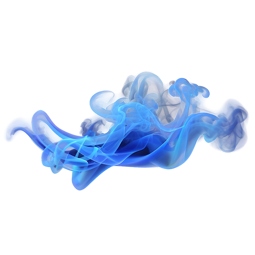 Dynamic Blue Smoke Png Eel