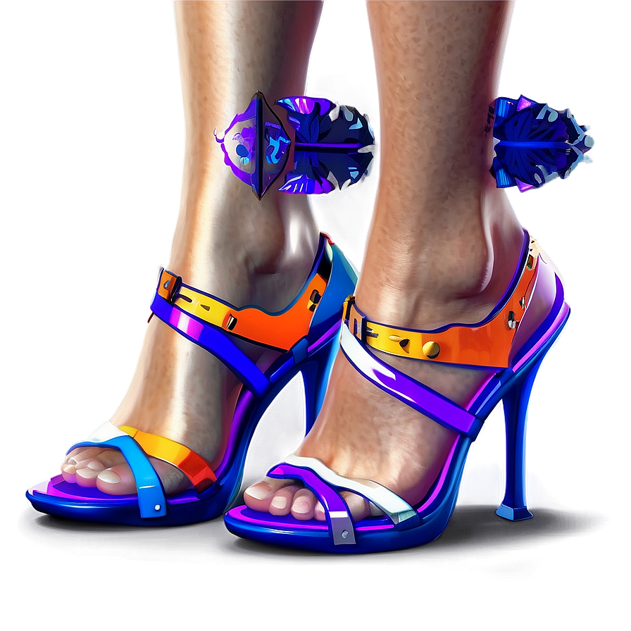 Dynamic Duo-Tone Heels PNG cej PNG with transparent background