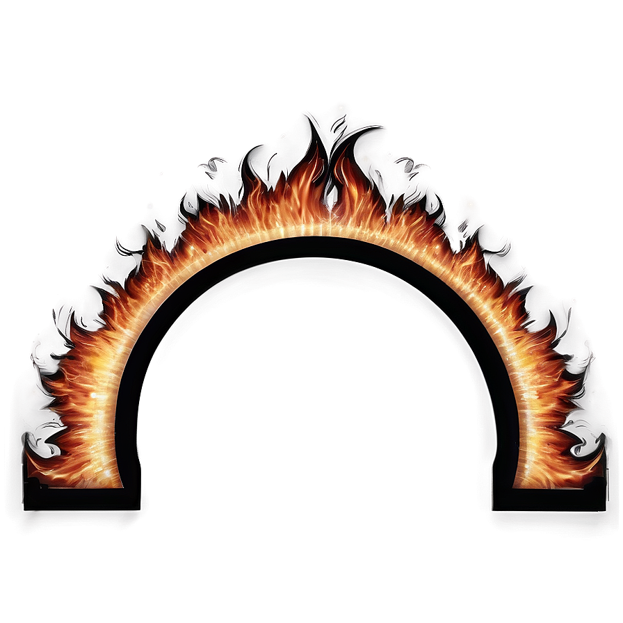 Dynamic Flame Border Png Tfj