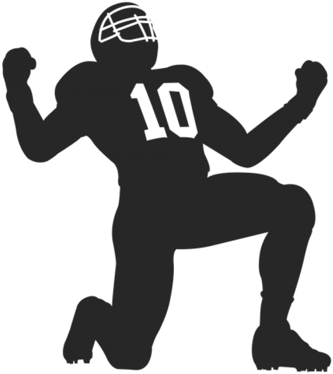 Dynamic Football Player Silhouette10