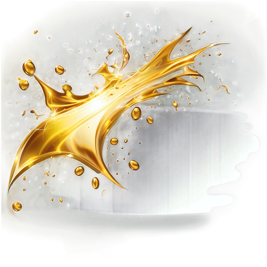 Dynamic Gold Splash Illustration Png Gyh