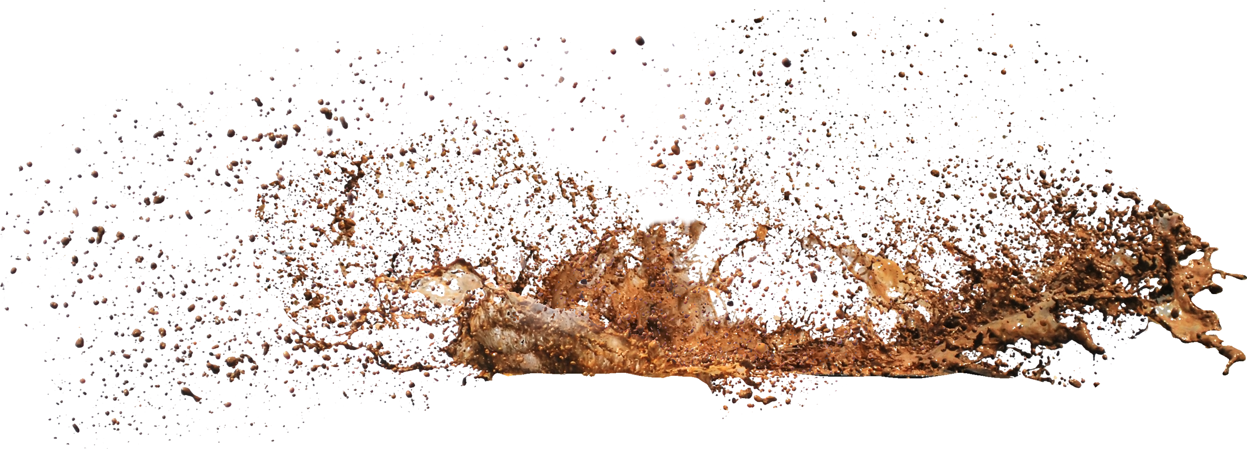 Dynamic Mud Splash Isolated