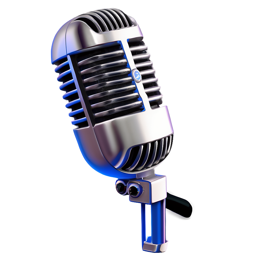 Dynamic Podcast Microphone Model Png 36