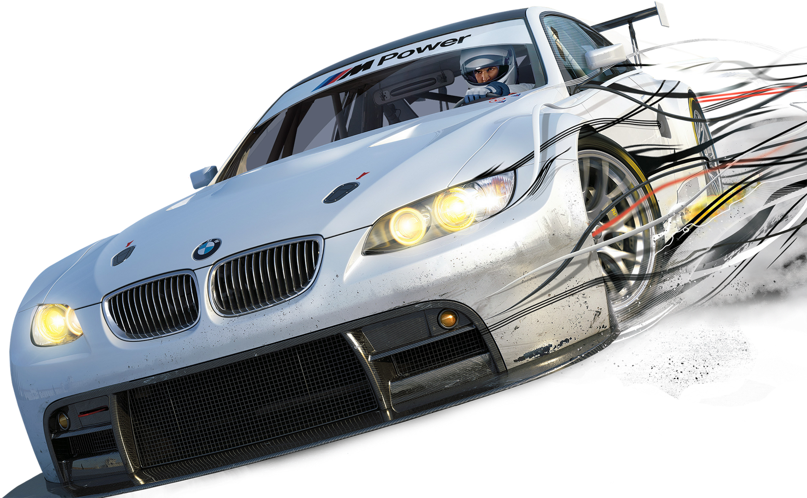 Dynamic Racing B M W Speed Demonstration PNG with transparent background