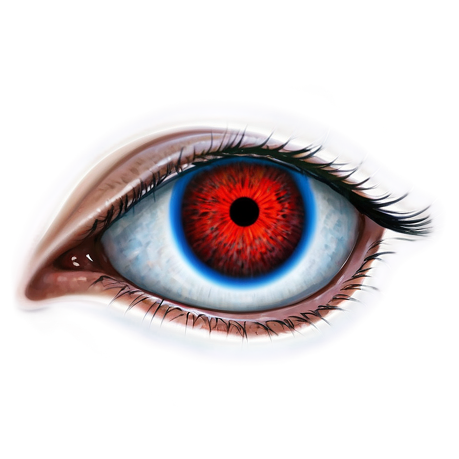 Dynamic Red Eye Glow Png Axl