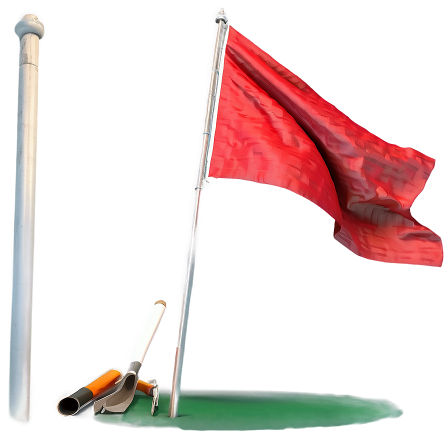 Dynamic Red Flag Render Png Yng