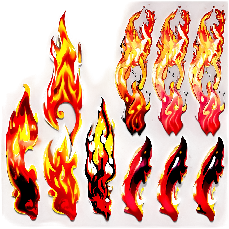 Dynamic Red Flame Png Jor