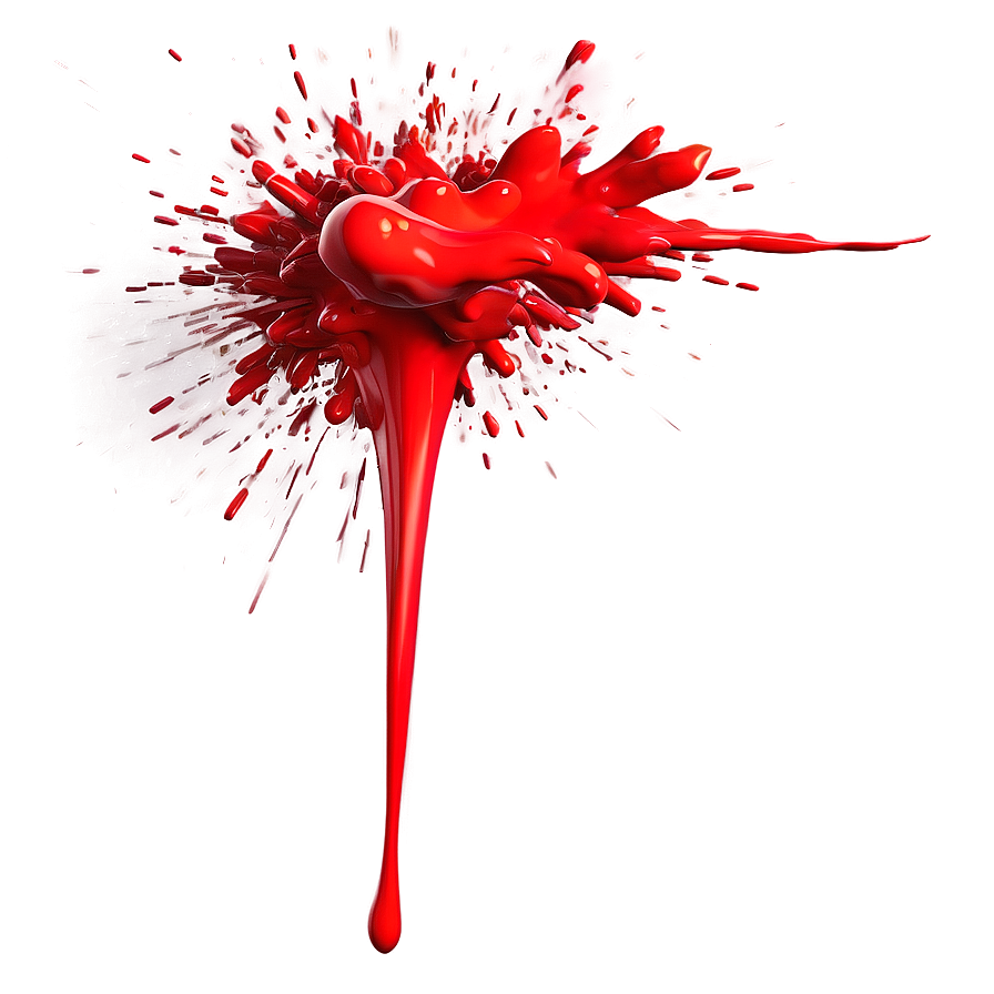 Dynamic Red Paint Explosion Png 82