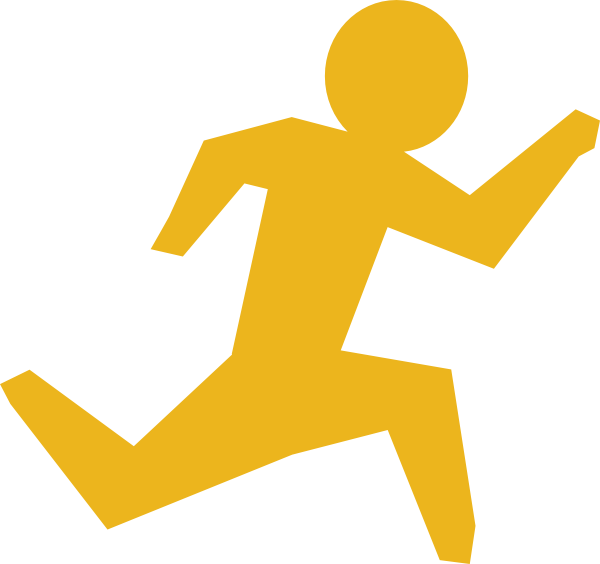 Dynamic Running Man Icon