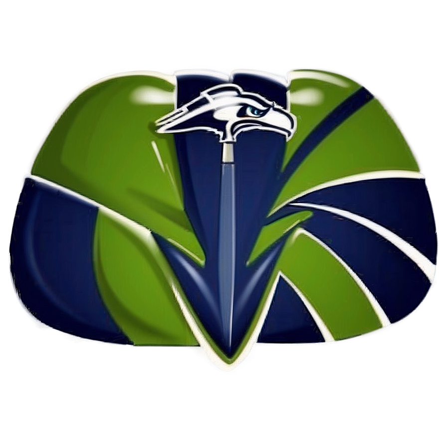 Dynamic Seahawks Logo Illustration Png Qhg6