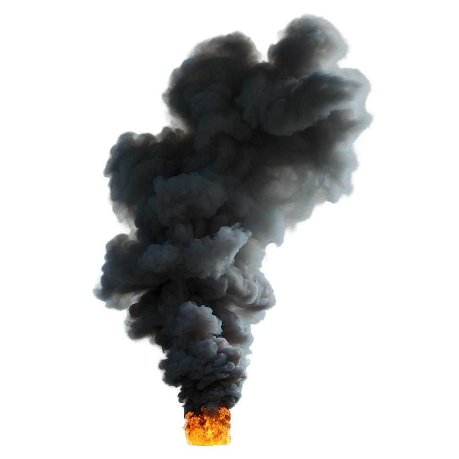 Dynamic Smoke Plume PNG 04302024 PNG with transparent background