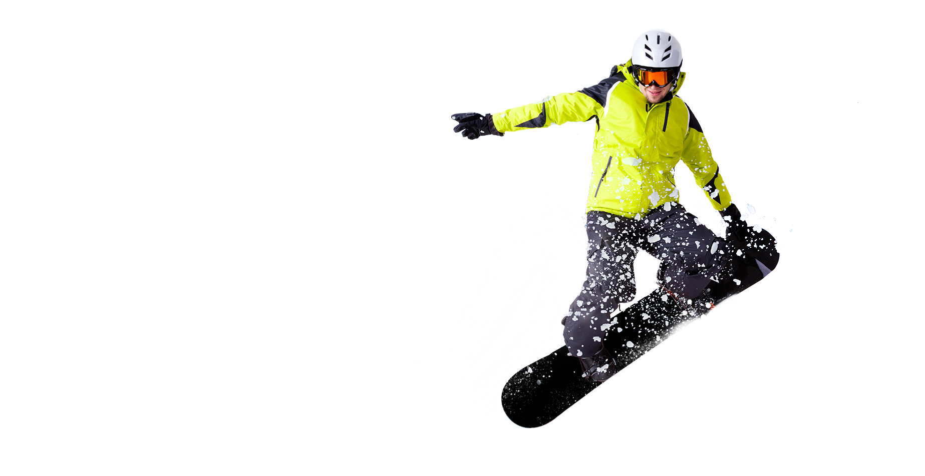 Dynamic Snowboarder Action Shot.png PNG with transparent background