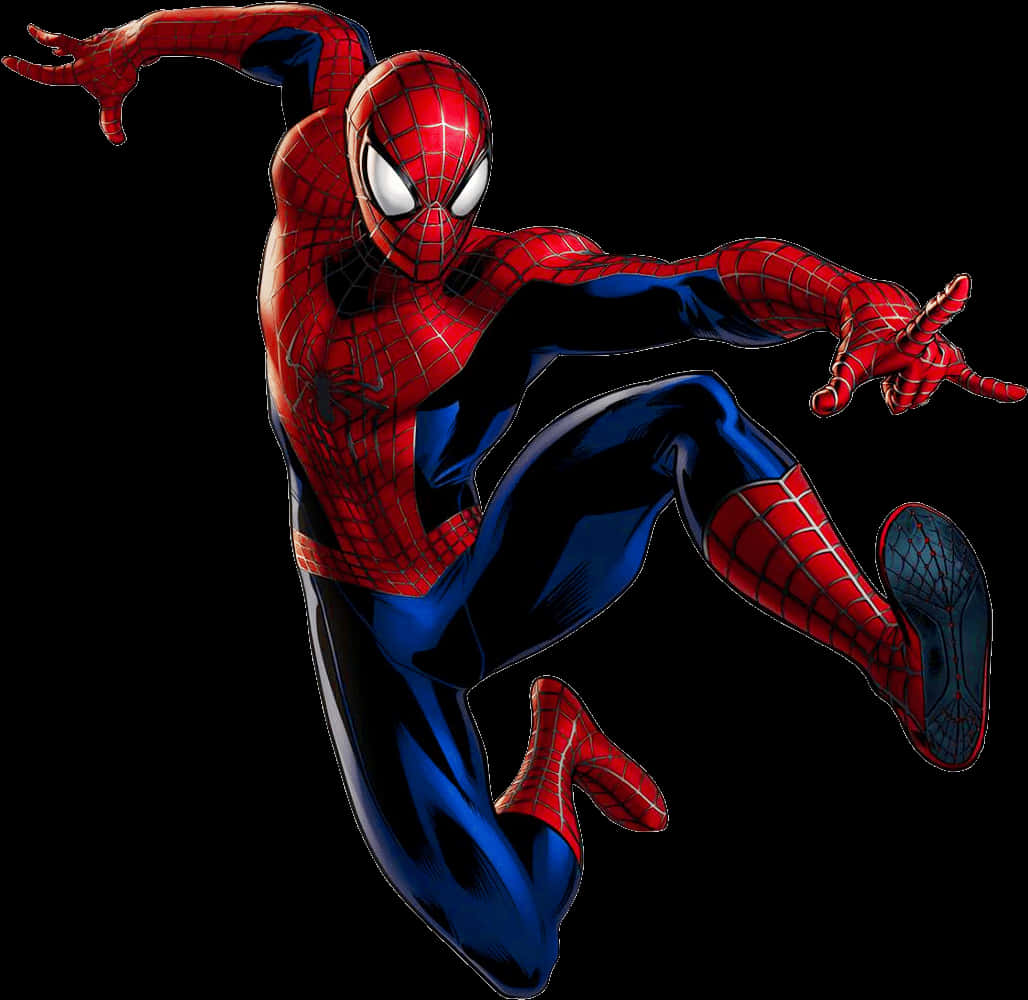 Dynamic Spider Man Action Pose