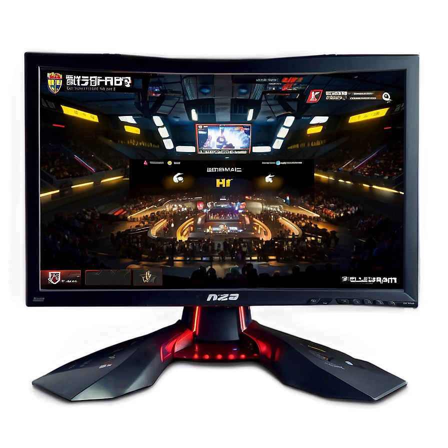 E-sports Gaming Monitor Png Wyo