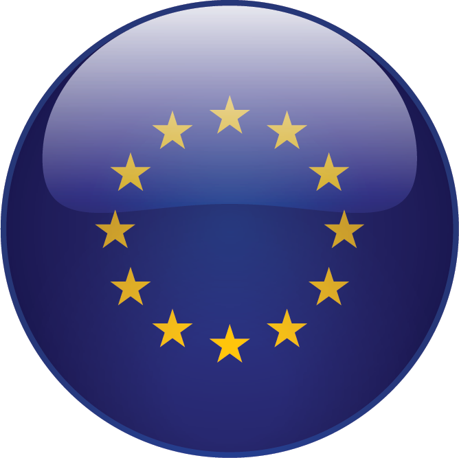 Round Europe Flag , Png Download - Eu Flag, Transparent Png PNG with transparent background