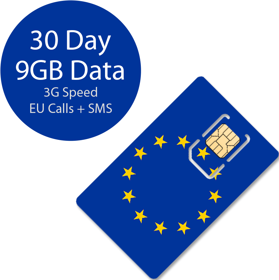 E U Theme S I M Card9 G B Data Plan