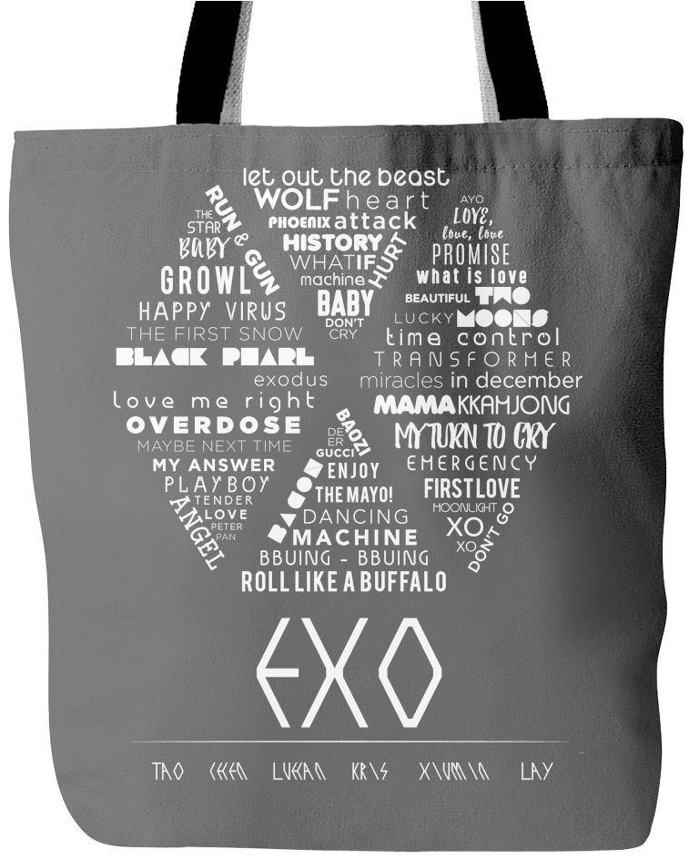 E X O Themed Tote Bag Design