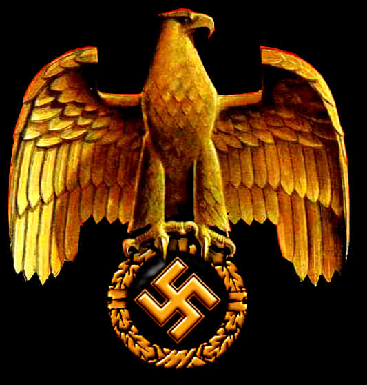 Eagle - German Imperial Eagle With Swastika, Hd Png Download