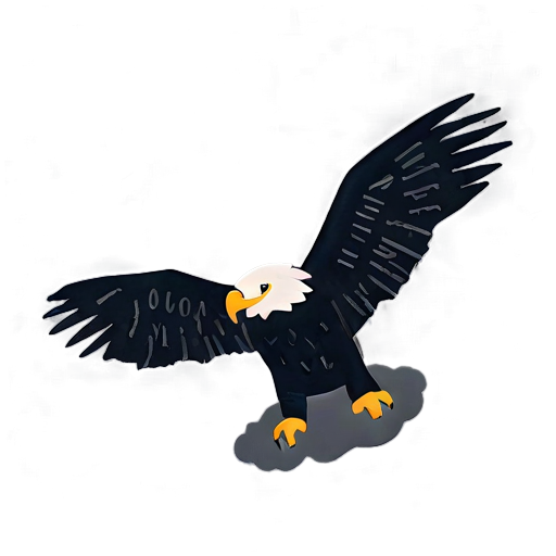 Eagle In Stormy Sky Background Png C